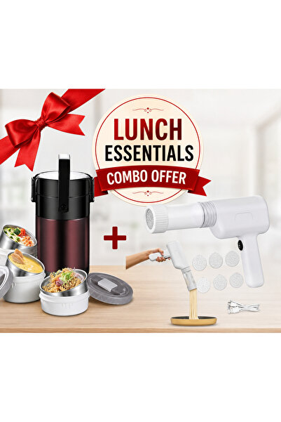 Generic Office & Travel Lunch Set- Pasta maker& Magic Lunch Pot