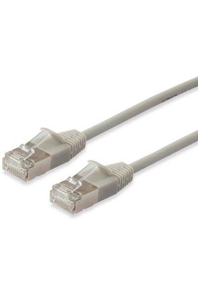 EQUIP Cablu Patch Cat6A SlimFlex F/FTP 1.50m bej LSZH 2xRJ45 în pungă de plastic