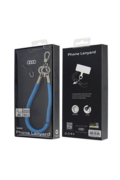 Audi șnur universal pentru telefon 28cm 8mm albastru AU-HSL8-R8/D1-BE