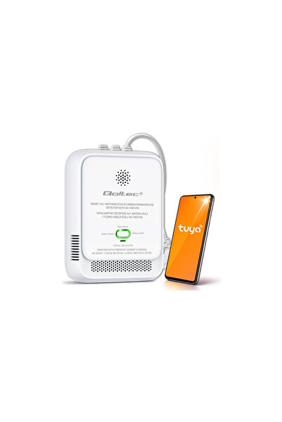 Qoltec Senzor de scurgere de gaz natural și monoxid de carbon
