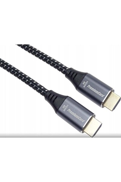 PremiumCord Cablu Ultra HDMI 2.1 de mare viteză + Ethernet 8K@60Hz, placat cu...