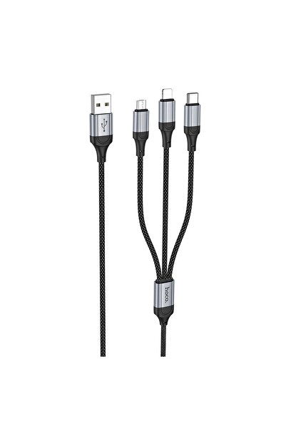 hoco. Cablu USB Hoco USB-A - USB-C 1 m Negru