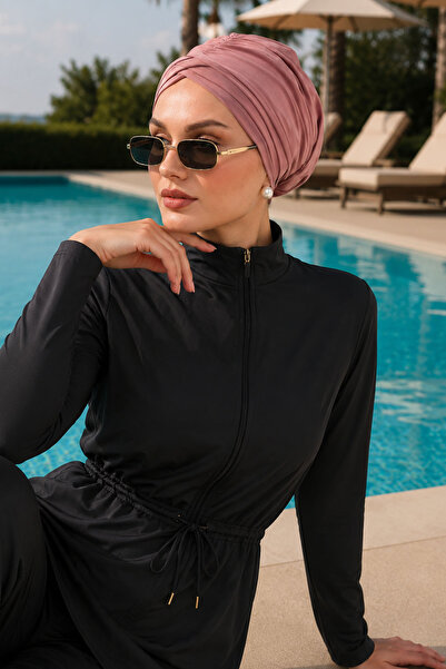 Ritagarcia Căciulă practică pentru zi și mare, cu 3 benzi încrucișate, turban...