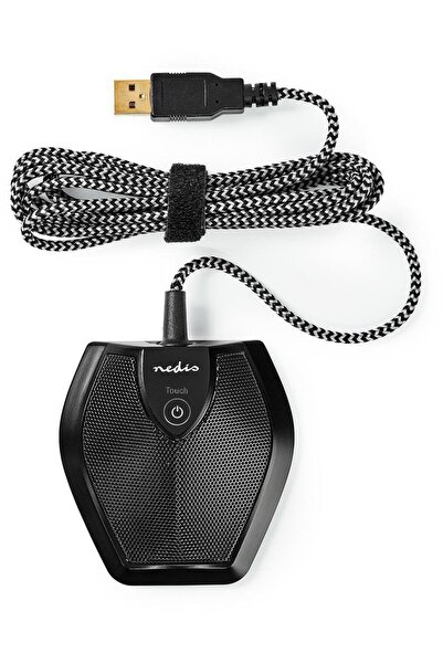 Nedis Microfon MICCU100BK pentru computer USB cu fir Negru