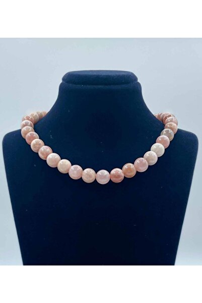 LADIN DOGALTAŞ Sun Stone Natural Stone Necklace 8 Mm Globe Cut