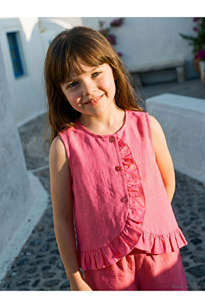 LC Waikiki Timeless Clothing & Timeless Choices Wide-Leg Ruffle Girls' Set