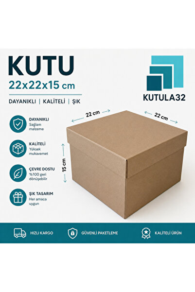 kutula 32 22*22*25 Kraft Kutu (1 adet)