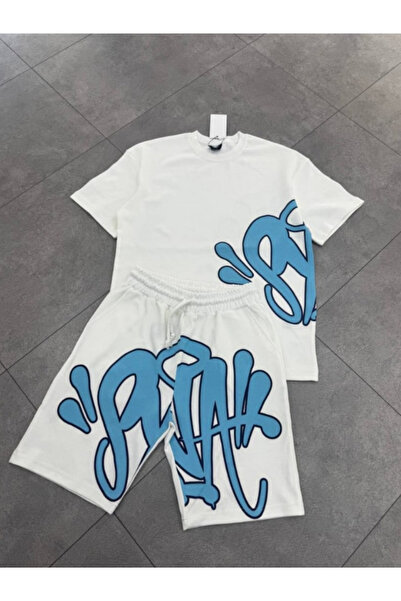 m.baba Yazılı Baskılı T-shirt 3 D Baskılı Tişört Ve Şortlu Takım