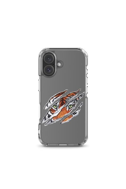 KaffCase غطاء هاتف بتصميم عين النمر متوافق مع آيفون 16
