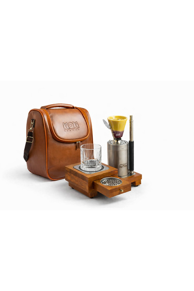 WOW V34 NANO Brown -Çantalı Çelik Nargile