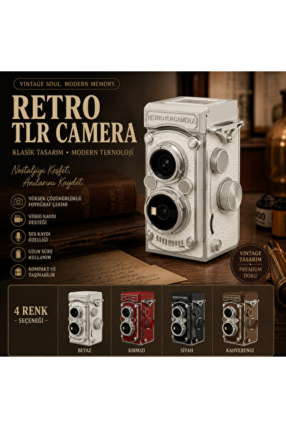 idragon LK019 Retro Mini Kamera Dijital Fotoğraf ve Video Kamerası Taşınabili...