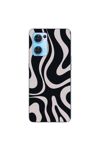 OEM Husa compatibila cu Oppo Reno7 5G Silicon Gel Tpu Model Monochrome Hypnotic