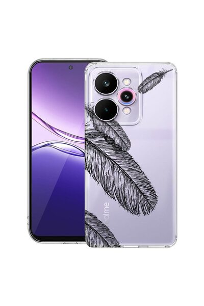 bestcase ¬Æ Husa Clear Slim Silicon Compatibila cu Realme 15 / 15 Pro, Feathe...