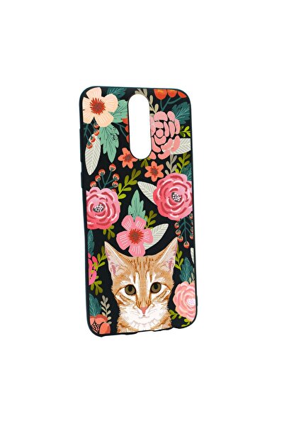 bestcase Husa Silicon Cat and Flowers, compatibila cu Nokia 2.4, rezistenta l...
