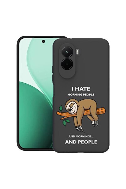 bestcase Θήκη TPU Υπέρλεπτη Συμβατή με Poco M7, με σχέδιο  "I Hate Morning ",...
