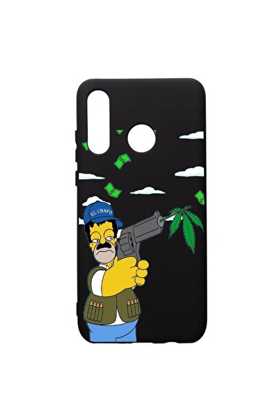 bestcase Husa de protectie Huawei P30 Lite, Narcos Simpsons, silicon, cu inte...