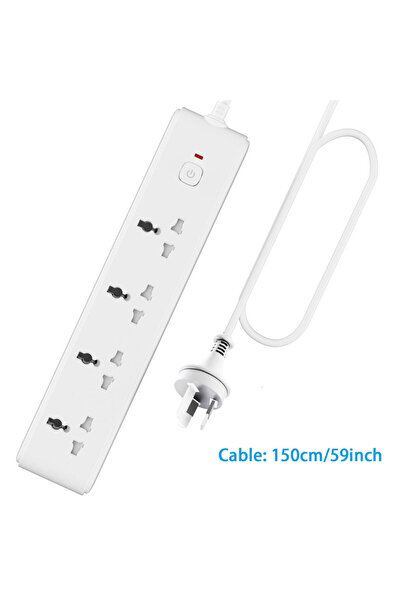 Choice4 AU 4AC 1pc white AU Wall mounted power socket extension with USB PD 2...