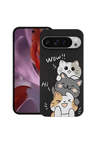bestcase ¬Æ Husa Slim Silicon pentru Google Pixel 10 / Pixel 10 Pro, Cat Wow,...