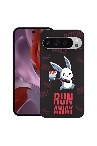 bestcase ¬Æ Husa pentru Google Pixel 9 Pro XL, Run away!, Slim Silicon 0.8MM,...