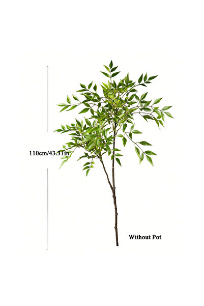 choice2 110cm 2 branches 75-140cm Artificial Plants Nandina Tree Green Tall P...