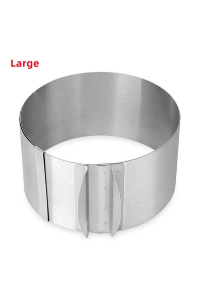 Choice1 Lager 16-30cm 1pc Adjustable Cake Ring Mold Stainless Steel Round Bak...