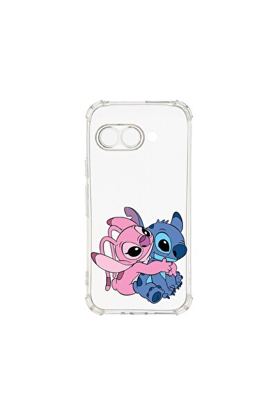 bestcase Противоударен калъф за Google Pixel 9a, Ангел, прегръщащ Стич, 19250...