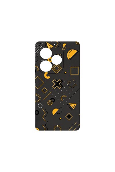 bestcase Husă Premium din Silicon, Compatibilă cu Realme GT 6, Symbols, Subți...