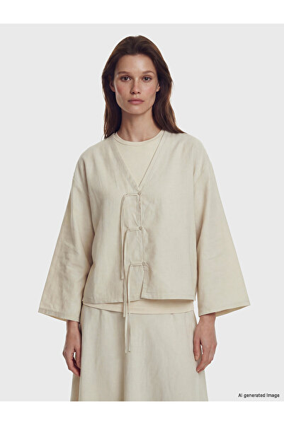 LC Waikiki Peak New Season V-Neck Women's Kimono
