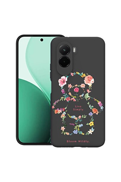 bestcase ¬Æ Husa TPU Ultra Slim Compatibil cu Poco M7, cu Design Teddy Bear L...