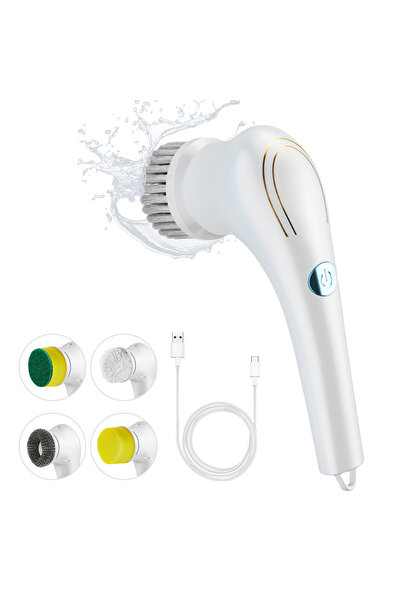 Choice white Five in One Multifunctional Electric Cleaning Brush for Bathroom...