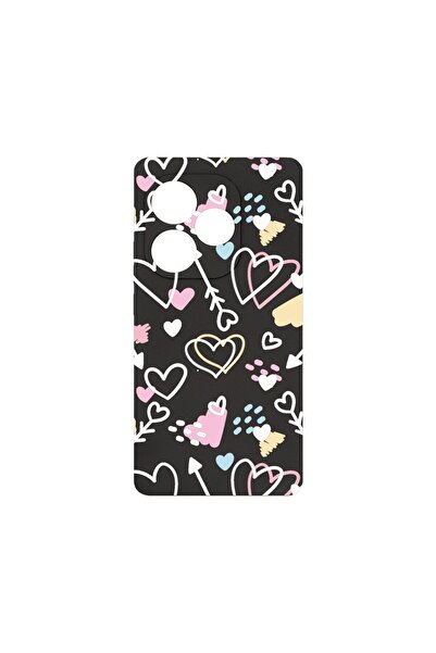 bestcase Θήκη Premium Σιλικόνης, Συμβατή με Realme GT 6, Σχέδιο Συμβόλων Αγάπ...