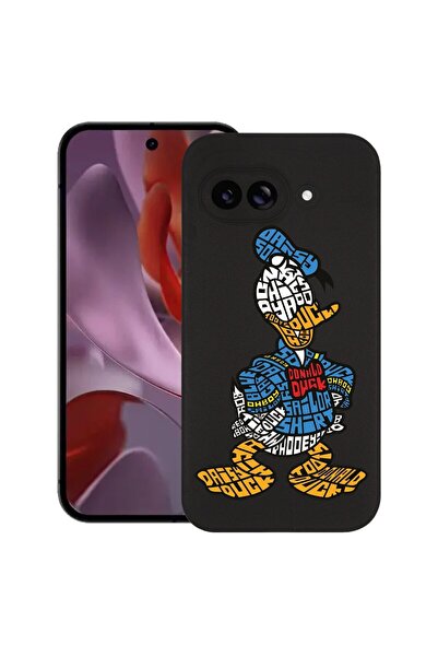 bestcase Калъф за Google Pixel 9a, Каллиграфия Доналд, Тънък силиконов 0.8ММ,...