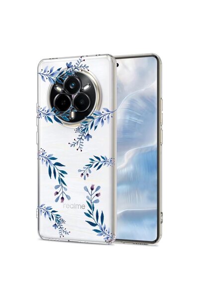 bestcase Husa pentru Realme 14 Pro 5G, BestCase¬Æ Clear Silicon 2MM, Blue Flo...
