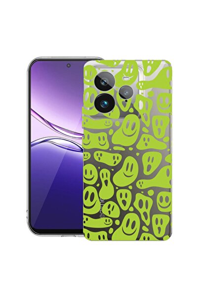 bestcase ¬Æ Husa pentru Realme GT 7 Pro cu Design Green Acid Smiley, Clear Sl...