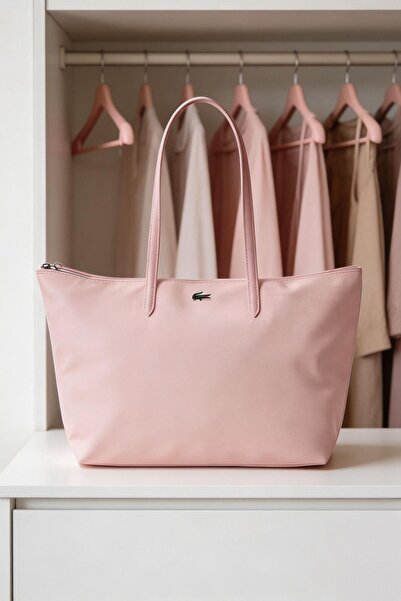 Lacoste Kids Women's Capacity Zipper Handbag Single Shoulder Bag Tote Bag Lar...
