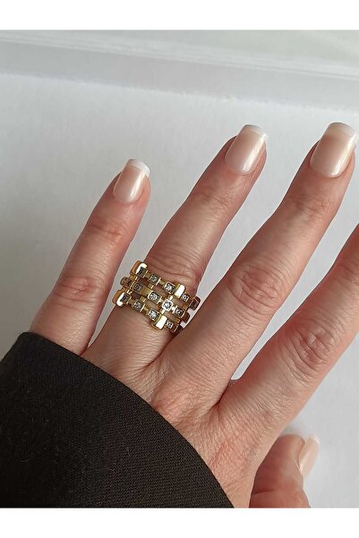 Bubbleatelier Steel Gammy Gold Ring