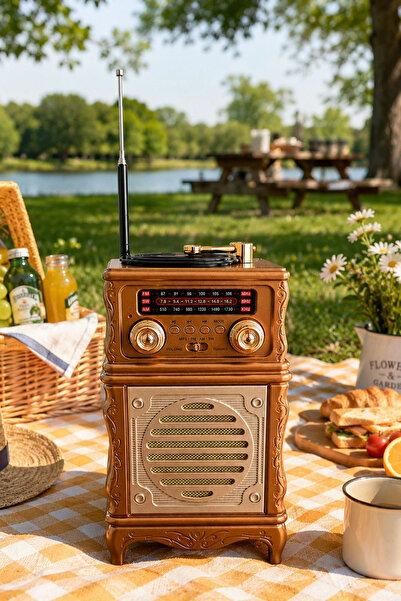 Blackbird Game Center Feexot FX-2502B Retro Nostaljik Radyo - Bluetooth Hoparlör, USB, TF Kart, AUX Girişli Şarjlı Radyo
