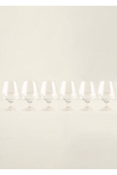 Bella Maison Shape Kristal 6-Piece Coffee Water Glass Set Natural (180 Cc)