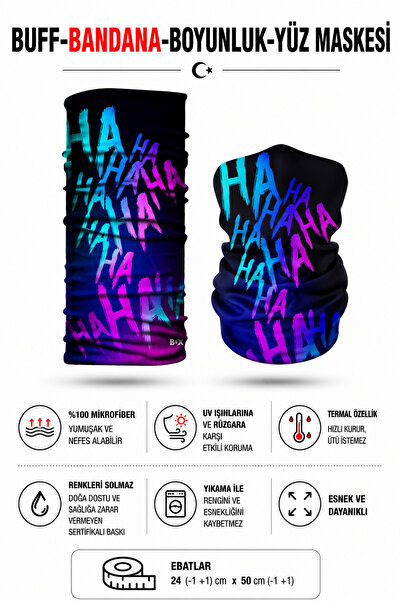 HopeWay Home Buff Bandana Guler pentru gât Mască de față pentru motociclist, ...