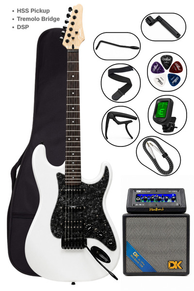 YANKI Torres STD-20WHP Elektro Gitar Seti DSP Efektli 25W Bluetooth Amfili Fu...