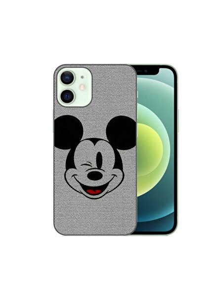 OEM Husa compatibila cu Apple iPhone 12 Mini Silicon Gel Tpu Model Mickey