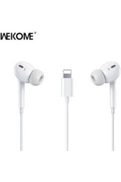 WK YA17 Ενδοωτικά ακουστικά handsfree με βύσμα Lightning Λευκά