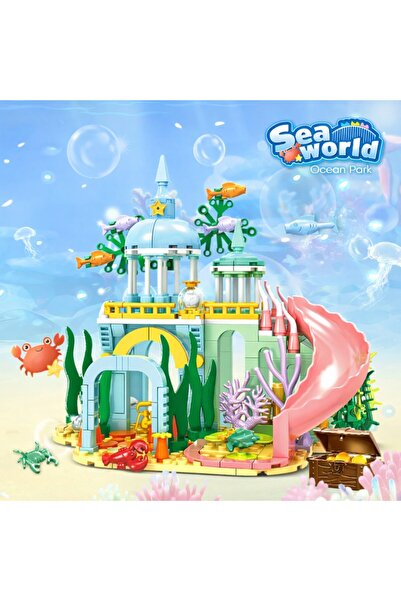 Minibric Set Constructie Piese Tip Blocuri Construit Ocean Park Pastel Jucari...