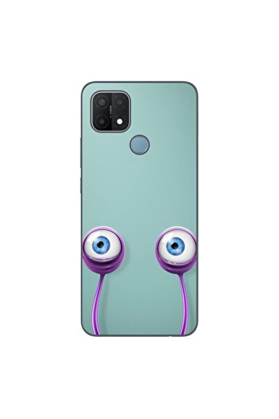 OEM Θήκη συμβατή με Oppo A15 και A15s, Σιλικόνης Τζελ TPU, Σχέδιο Μάτια Σαλιγ...