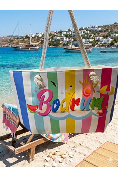 mikam Patterned Beach Bag 53*35 cm