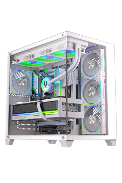 BitFenix COLII 750W 80+ Bronze ATX 3.1 Tempered Glass FRGB Beyaz ATX Mid Tower Kasa