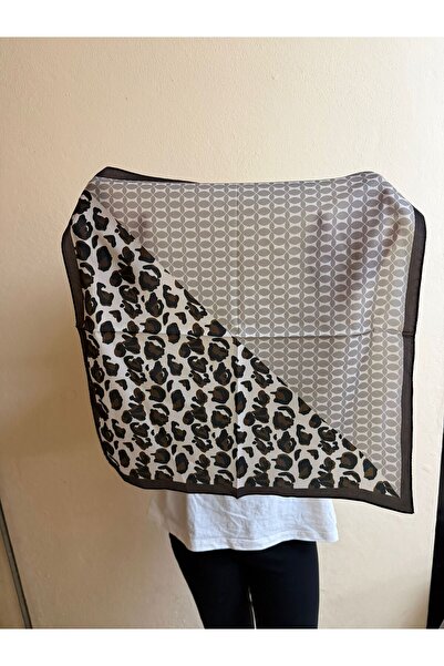 sema aksesuar Women's Geometric and Leopard Patterned Scarf Bandana - Gift