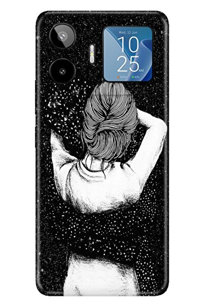 General Mobile GM 26 Pro G903 Kılıf Renkli Silikon Baskılı TPU Siyah Aşk