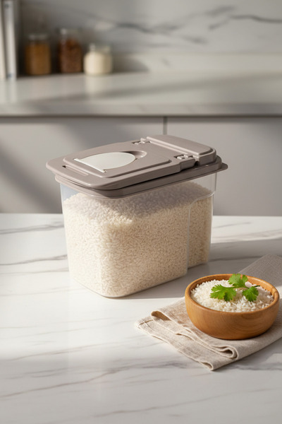 YAZICI 1.8 Liter Food Container with Pop-Up Lid 2 Types of Lid Storage Contai...