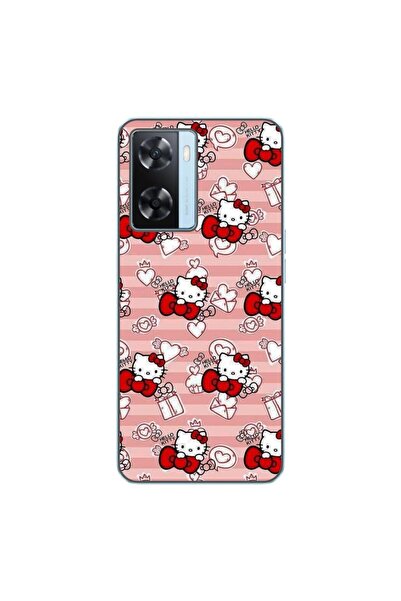 OEM Husa compatibila cu Oppo A57s Silicon Gel Tpu Model Hello Kitty Roz Pattern